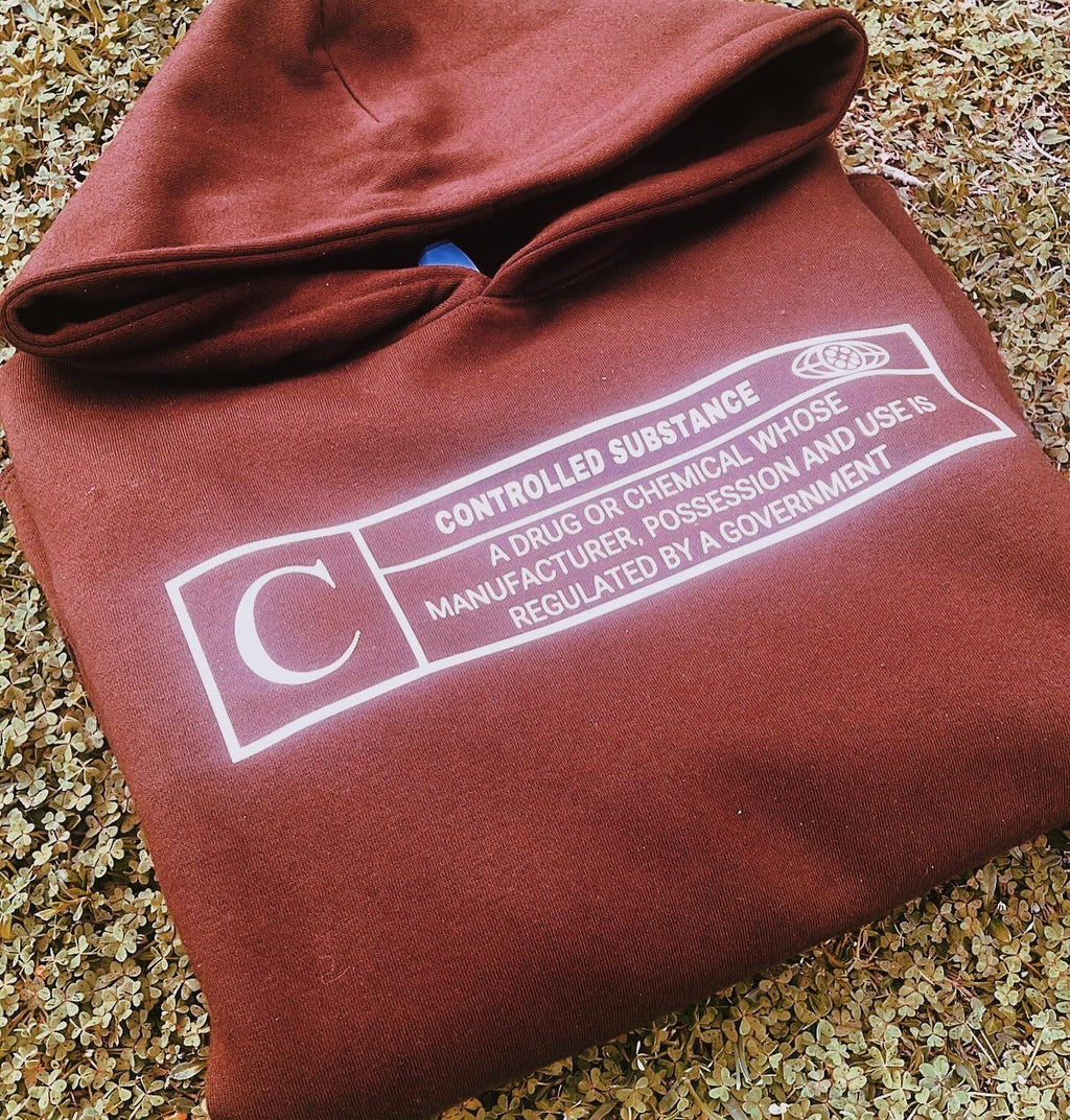 CONTROLLED SUBSTANCE HEAVYWEIGHT CROPPED HOODY